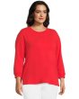 3/4 Sleeve Hi-Lo Tunic with Side Slits