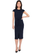 Cap Sleeve Self Tie Midi Sheath