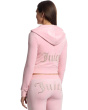Solid Classic Juicy Hoodie With Back Bling