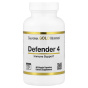 California Gold Nutrition, Defender 4, с витаминами C, D, цинком и селеном, 60 растительных капсул