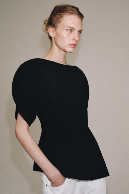 Zara ТОП С РУКАВАМИ-ВОЗДУШНЫМИ ШАРИКАМИ ZW COLLECTION 542172144-800-1