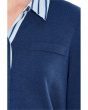 Cardigan with Woven Trims