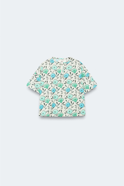 Zara ОТ 2 ДО 14 ЛЕТ / БЛУЗКА С ЦВЕТОЧНЫМ ПРИНТОМ ОГРАНИЧЕННЫМ ТИРАЖОМ 545496609-715-30