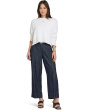 Teresa Ankle Pleat Jeans in Dark Indigo