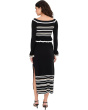 Off Shoulder Knit Midi Dress