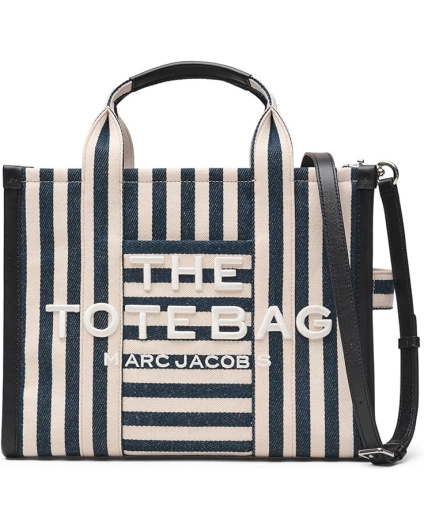 Marc Jacobs Женская холщовая сумка-тоут среднего размера в полоску