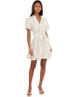 Puff Sleeve Aline Belted Mini Dress