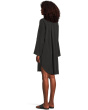 Roll-up Long Sleeve Shirt Dress