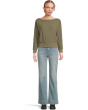 Rib Trim Seamed Top