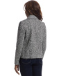 Power Play - Button Closure Herringbone Jacket with Flap Pockets Detail