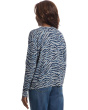 Wild at Heart - Rounded Neck Printed Sweater with Front Seam Detail