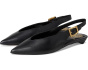 Valther Kitten Heel Slingback Flat Mule
