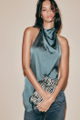 Zara Кожаная сумка через плечо с рисунком зебры в виде животных