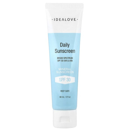 Idealove, минеральный солнцезащитный крем на каждый день, SPF 30, 60 мл