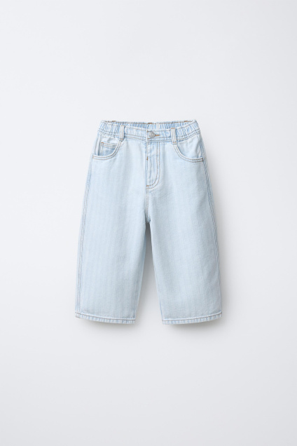 Zara Джинсы мешковатые в елочку 502267296-406-18