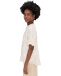Crew Neck Short Puff Sleeve Top