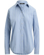Petite Classic Fit Striped Broadcloth Shirt