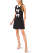 Contrast Bow Front Mini Dress