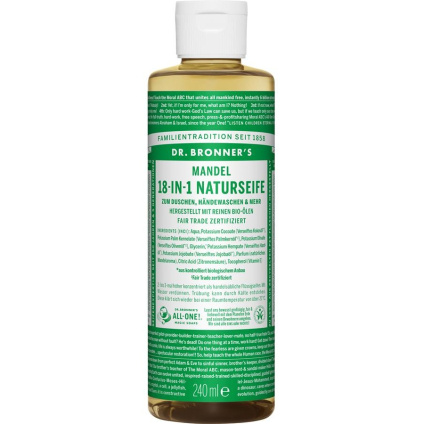 Dr. Bronner's Жидкое мыло доктора Броннера Миндальное натуральное мыло 18-в-1 - 240 мл