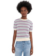 Lilla P Новый женский свитер с круглым вырезом в полоску