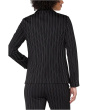 Stripe Knit Jacquard Fitted Blazer