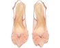 Lavilra Tulle Bow Embellished Pumps