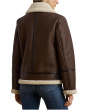 Faux Leather Single Breasted Jacket