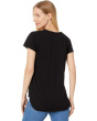 V-Neck Tee with Curved Hem