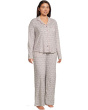 Plus Novelty Long Sleeve Girlfriend Pajama Set