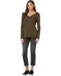 Long Sleeve Wide Neck V-Neck Tunic