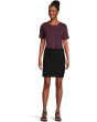 Washable Stretch Crepe Mini Skirt