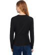 Fixed Drape Long Sleeve Crew