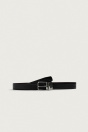 Zara Черный кожаный поворотный ремень