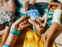 Zara 6-14 ЛЕТ/ ШОРТЫ ДЛЯ ПЛАВАНИЯ С СИНИМИ ПРОСТЫНЯМИ