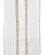 High-Neck Lace-Insert Pintuck Top