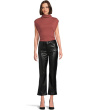 The Lyra Slim Ankle Vegan Leather in Black