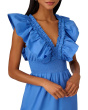 Ruffle Front Maxi Dress