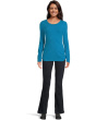 Long Sleeve Twisted Scoop Neck Tee