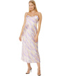 Ikat Tie-Dye Cowl Cami Dress