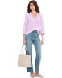 Kali 3/4 Sleeve Ruffle Neck