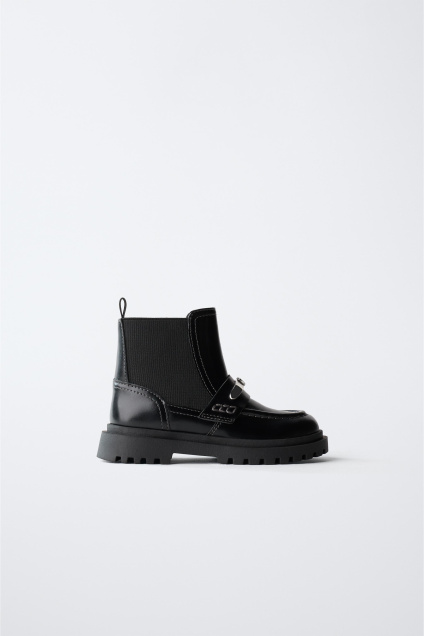Zara ЛОДКИ ЧЕЛСИ С ДЕТАЛЯМИ В ФОРМЕ СЕРДЦА 503783356-800-22