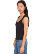 Sleeveless Built in Bra Knit Top