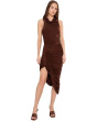 Sleeveless Jersey Twist Midi Dress