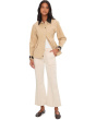 28" Hannah Mid-Rise Flare Jeans with Utility Details