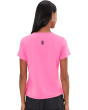 Crew Neck Pocket Lux Fabric Pink
