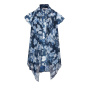 Designer-2-in-1-Bluse, blau