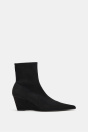 Zara БОТИЛЬОНЫ НА ТАНКЕТКЕ черного цвета