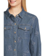 Flora Embroidered Denim Long Sleeve Shirt