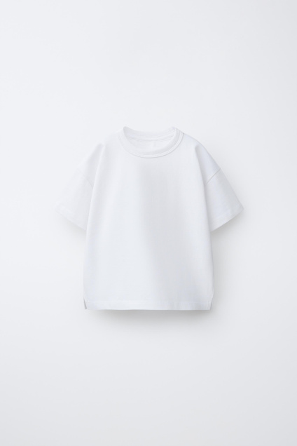 Zara ПРОСТАЯ ТЯЖЕЛАЯ ФУТБОЛКА 511215968-251-18