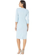 Knit Crepe Tie Waist Sheath Dress